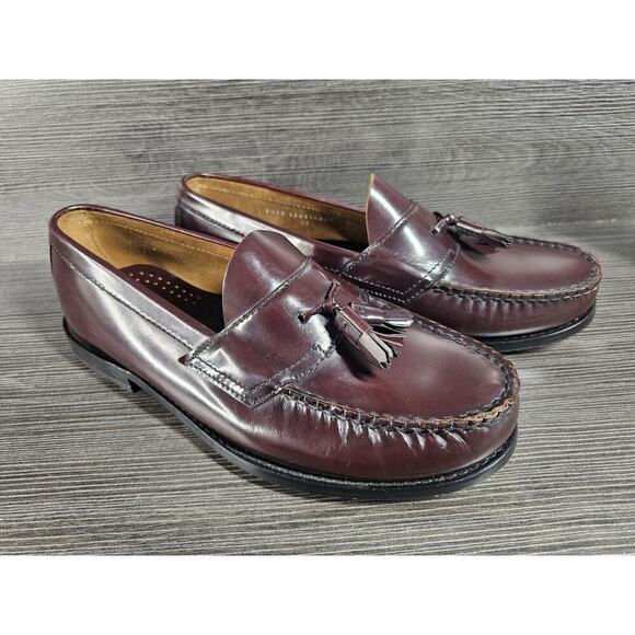 Florsheim Campbell Tassel Loafers Mens 8.5 3E - 12017 Oxblood Burgundy Shoes main image 4